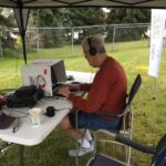 Operating CW W9DXR Photo