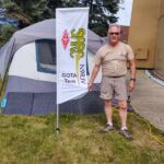 KD9FNM outside the GOTA tent KD9FMN photo