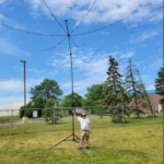 W9RKK with the SSB Hexbeam W9RKK Photo
