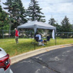 CW Tent setup KD9WSV photo Tent Setup